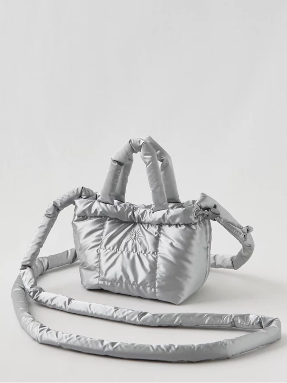 OFFLINE By Aerie Puff Love Mini Cinch Crossbody Bag Long Strap Super Puff